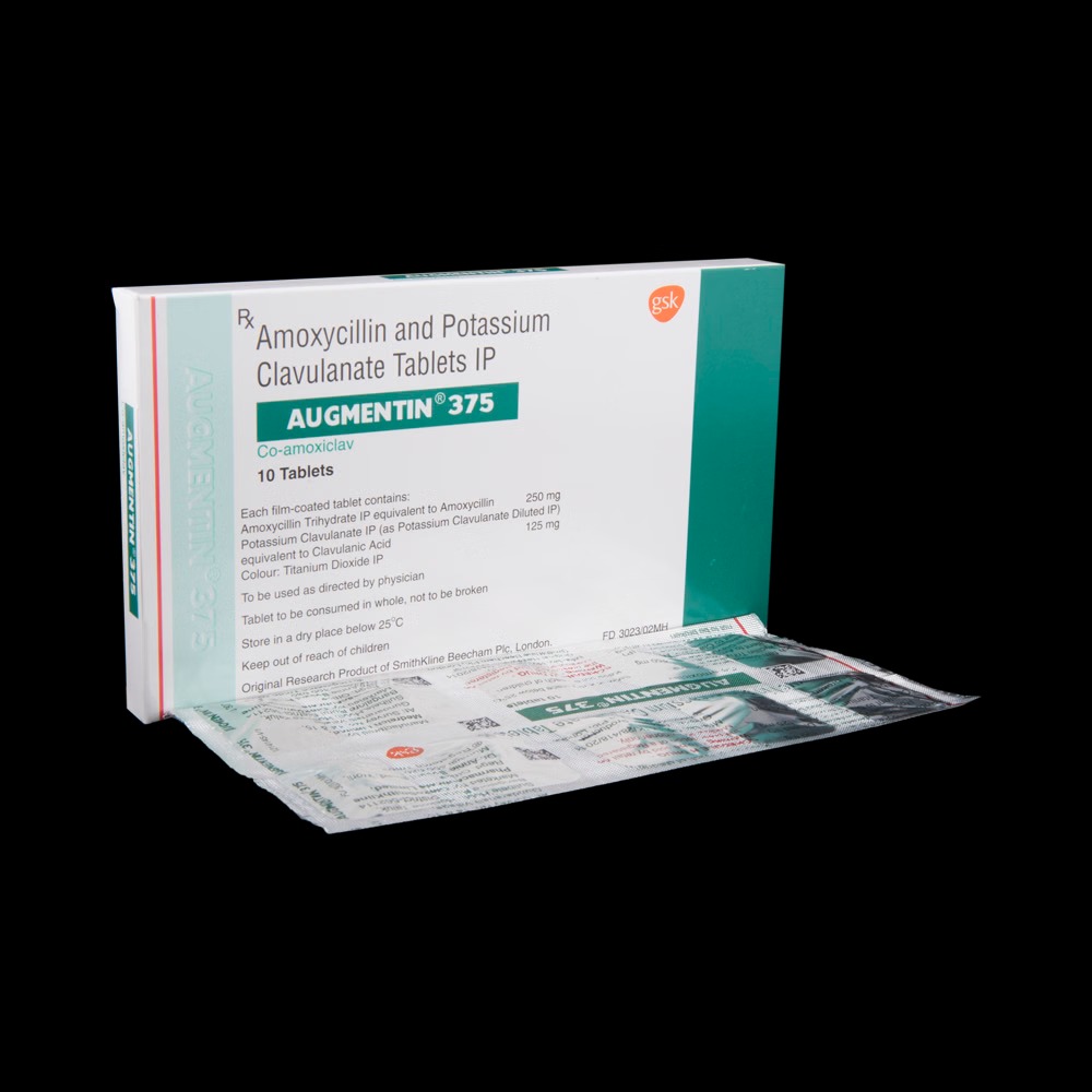 Augmentin 375 (Amoxicillin + Clavulanate)