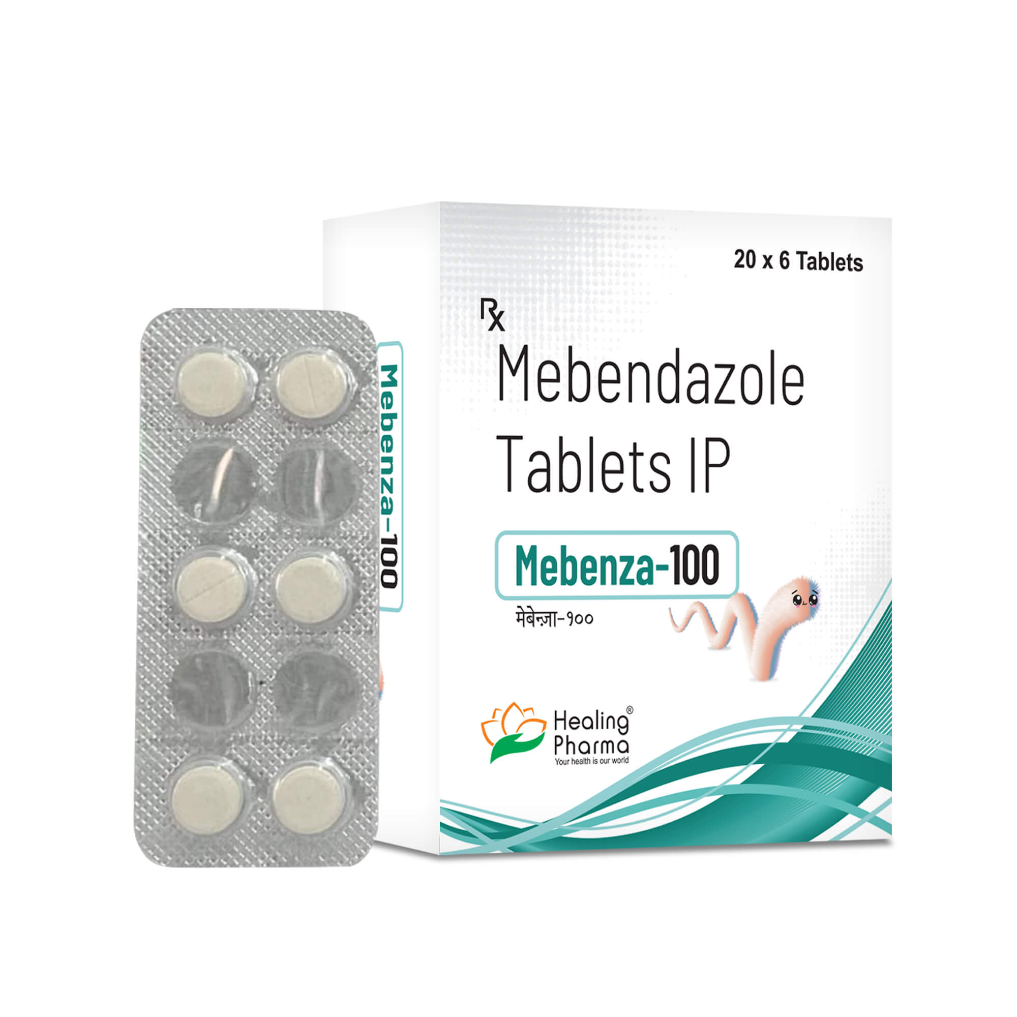 Vermox Generic - Mebenza 100 Mg (Mebendazole 100mg)